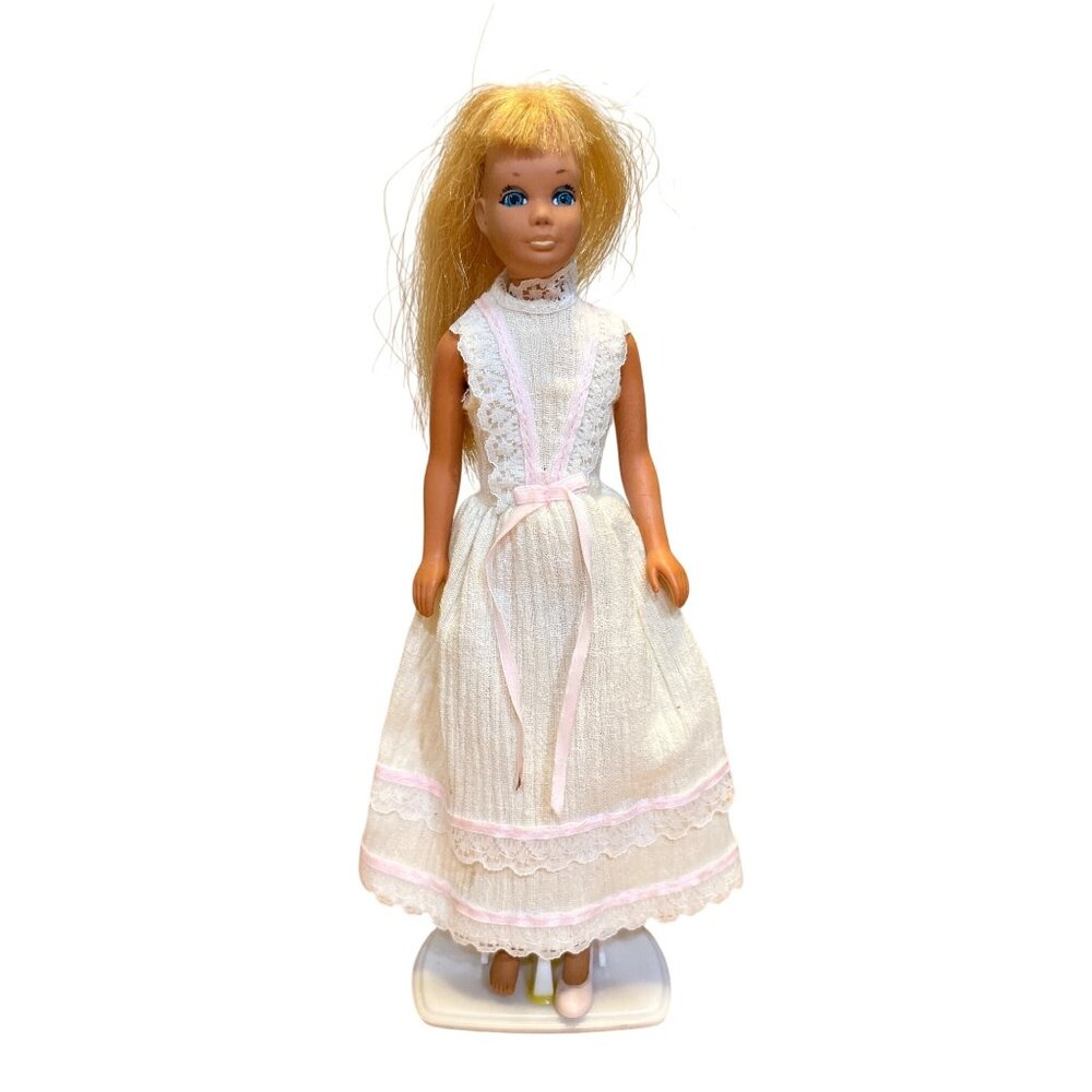 1967 Skipper Twist N Turn Doll With 1982 Fashion Fantasy Party Perfect Dress #58